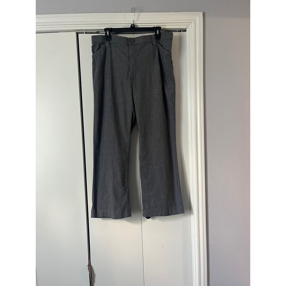 Lee Comfort Waistband Petite Pants Wide Leg Career Casual‎ Size 14